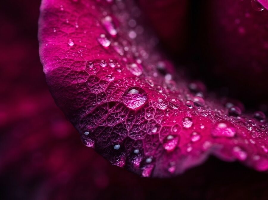 Macro petală de trandafir magenta